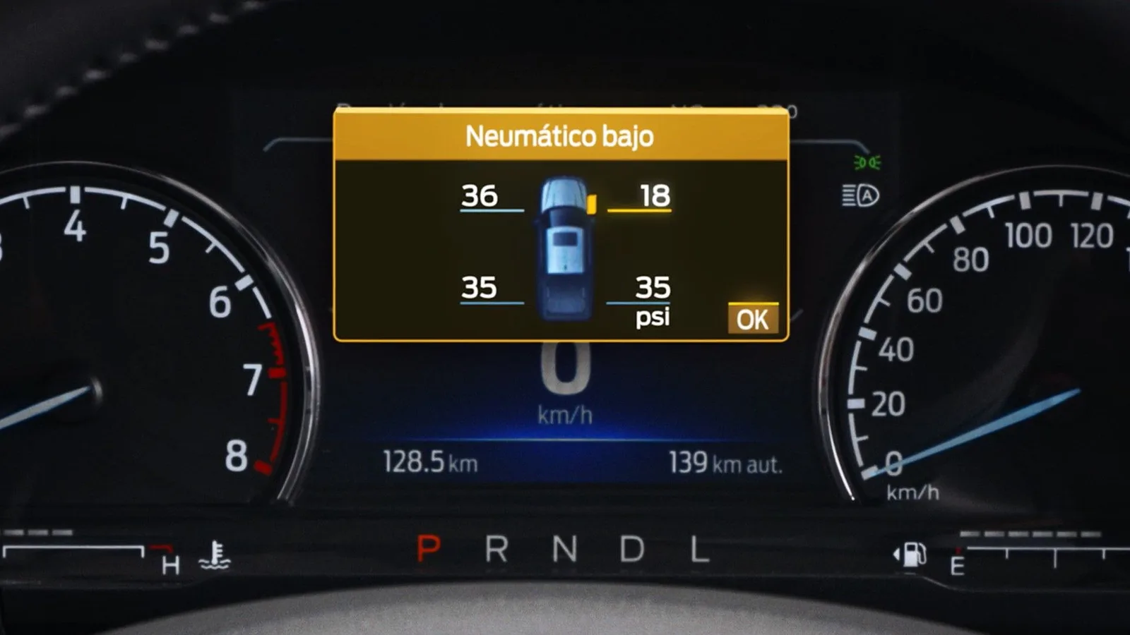Sistema de monitoreo de presión de neumáticos (TPMS)
